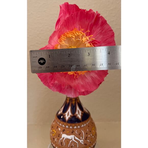 Handmade Crepe paper Iceland Poppies- Bleeding Pink- 180 Gram - Picture 7 of 7